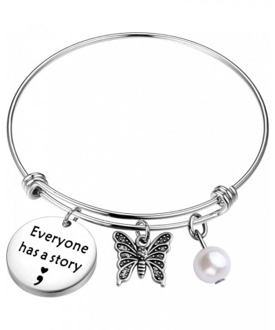 Story Keychain Inspirational Jewelry Gift for Friend Bracelet $9.44 Earrings