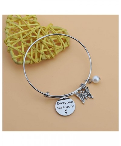 Story Keychain Inspirational Jewelry Gift for Friend Bracelet $9.44 Earrings