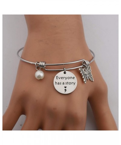 Story Keychain Inspirational Jewelry Gift for Friend Bracelet $9.44 Earrings