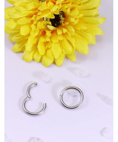 Hinged Segment Clicker PA Rings Spring Action CBR Monster Screwball Rings Septum Nose Rings 316L Surgical Steel Internally Th...