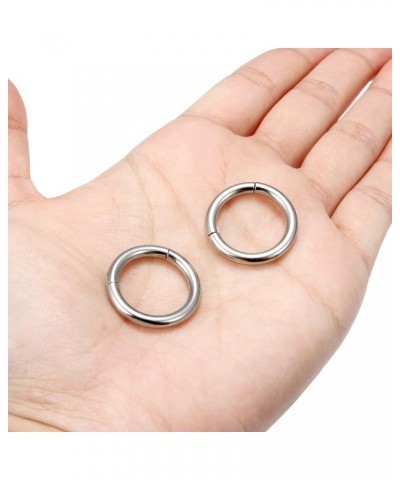 Hinged Segment Clicker PA Rings Spring Action CBR Monster Screwball Rings Septum Nose Rings 316L Surgical Steel Internally Th...