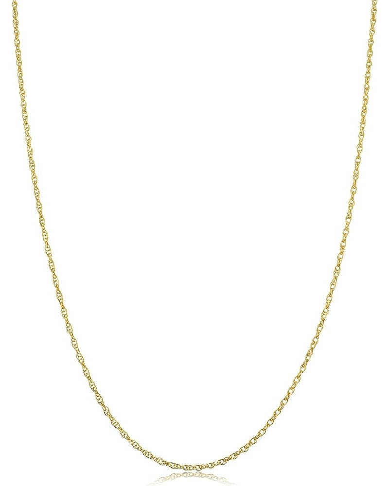 Real 14k Yellow Gold Rope Chain Pendant Necklace for Women (0.7 mm, 0.9 mm, 1 mm, 1.3 mm, or 1.5 mm) 18 inch 1.3 mm wide $69....