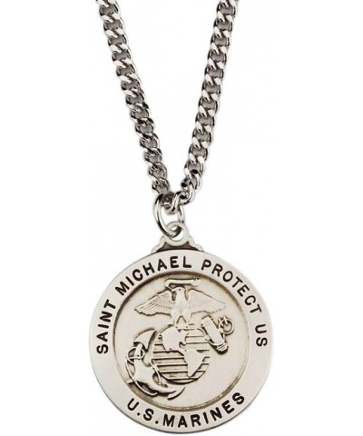 St Michael Us Marines Service Pendant Necklace & Prayer Card $8.42 Necklaces