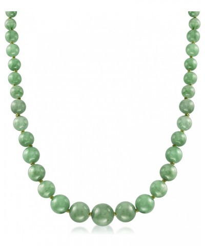 6-13mm Jade Bead Graduated Necklace With 14kt Yellow Gold. 20 inches $94.08 Necklaces