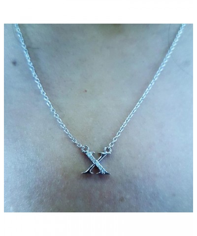 0.05 Carat (ctw) 14K Diamond Lowercase Letter 'a' to 'z' Initial Pendant, White Gold x $40.51 Pendants