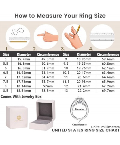 Wedding Ring Sets for Him and Her Women Mens Silver Band Promise Rings Couples 5A Cubic Zirconia Size 5-13 Men's Size 12 & Wo...