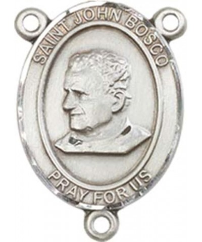 Sterling Silver Catholic Patron Saint Rosary Centerpiece Medal, 3/4 Inch Saint John Bosco $39.21 Pendants