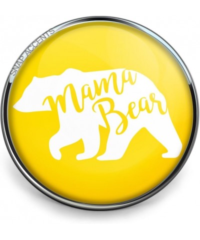 Choose a Color | Mama Bear Snap Jewelry Family Cub Tribe 18MM Mother's Day Ginger Charm Button Fits Necklaces, Bracelets, Key...