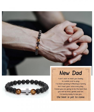 Teen Boys/Men Gifts, Cross Bracelet for Men, Son, Dad, Grandson, Husband, Brother, Grandpa - Retirement Birthday Graduation F...