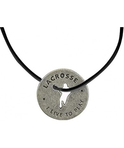 Lacrosse Pewter Token Necklace $7.14 Necklaces