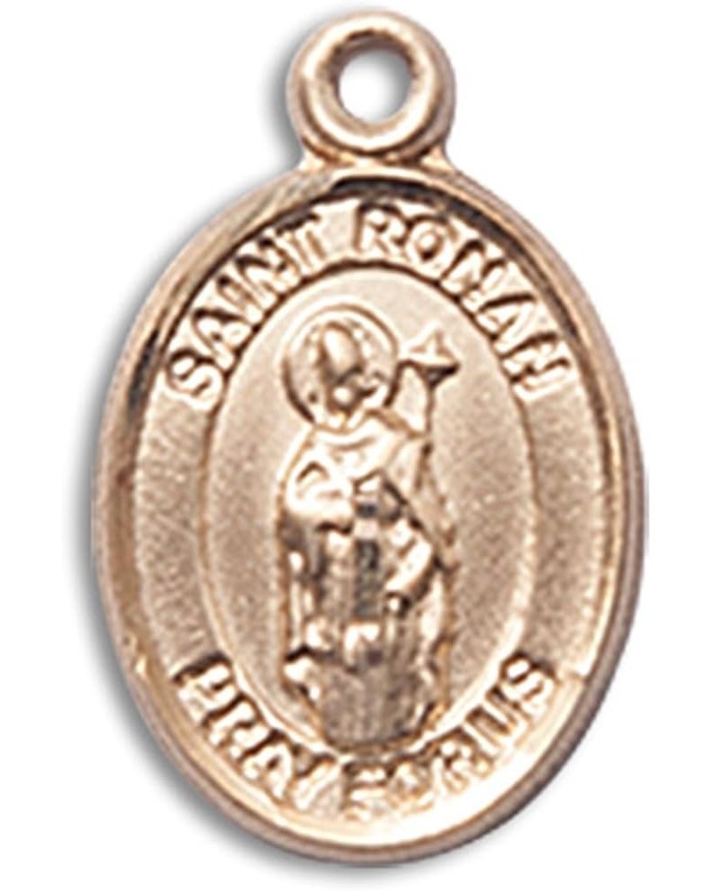 14 Karat Gold Catholic Patron Saint Medal Petite Charm Pendant, 1/2 Inch Saint Ronan $100.58 Pendants