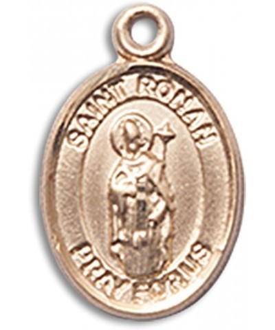 14 Karat Gold Catholic Patron Saint Medal Petite Charm Pendant, 1/2 Inch Saint Ronan $100.58 Pendants