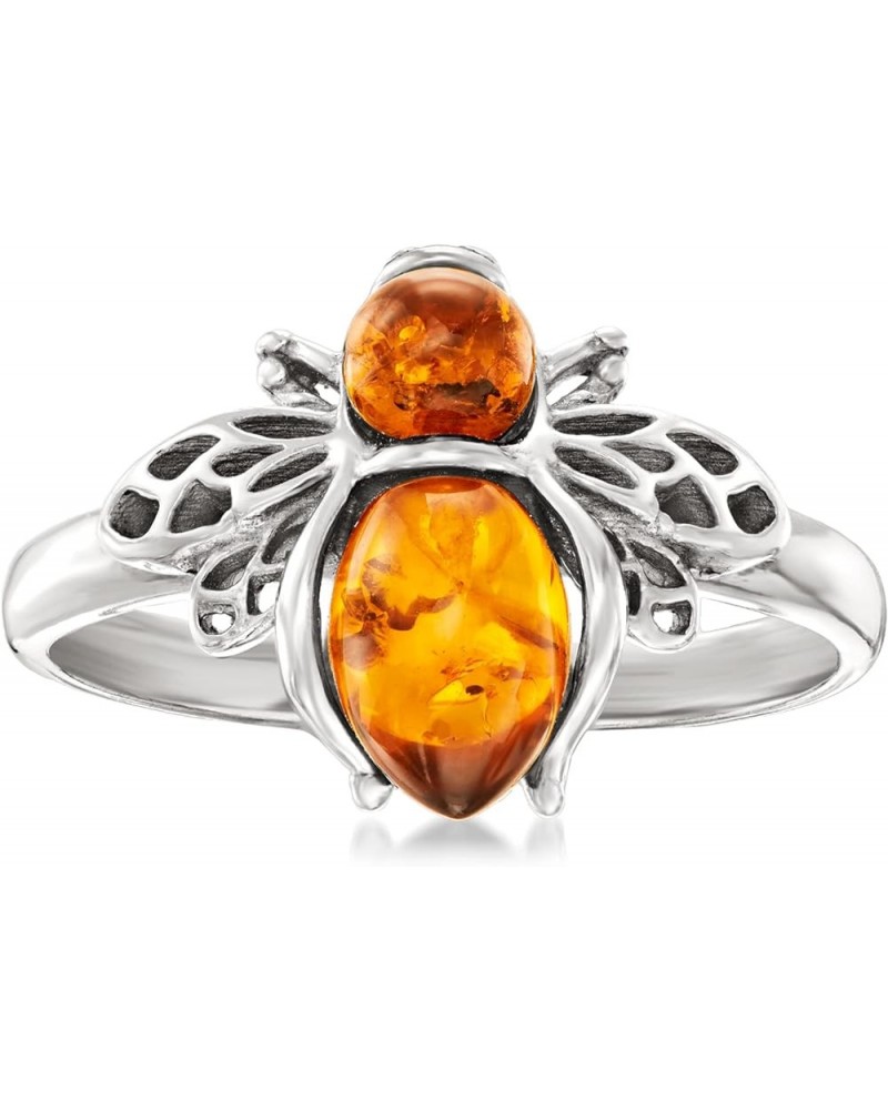 Gem Bumblebee Ring in Silver Amber in Sterling Silver $32.92 Rings