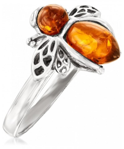 Gem Bumblebee Ring in Silver Amber in Sterling Silver $32.92 Rings