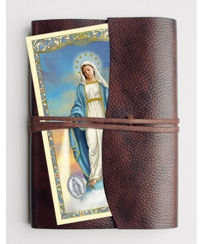 Rosary Miraculous Medal - with Miraculous Medal Prayer Card, Floral Zippered Rosary Case, The Lord's Prayer Card | Sapphire M...