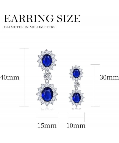 Royal CZ Dangle Earrings Princess Diana Style Elegantes Jewelry Sparkly Luxury Cubic Zirconia Earrings Wedding For Women Birt...