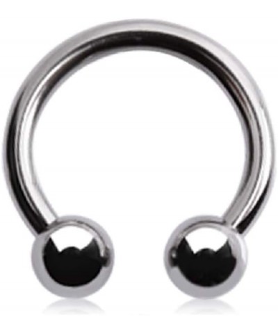 G23 Implant Grade Titanium Internally Threaded Horseshoe Circular Barbell 14GA / Diameter: 10mm (3/8") $8.46 Body Jewelry