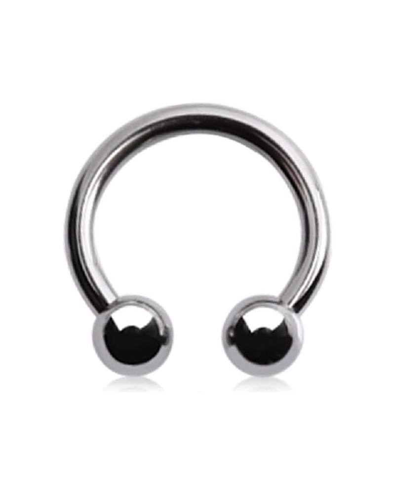 G23 Implant Grade Titanium Internally Threaded Horseshoe Circular Barbell 14GA / Diameter: 10mm (3/8") $8.46 Body Jewelry