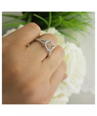 0.45 Carat (ctw) Round White Diamond Split Shank Semi Mount Engagement Ring for Her in 14K Gold 7.5 White Gold $244.75 Rings