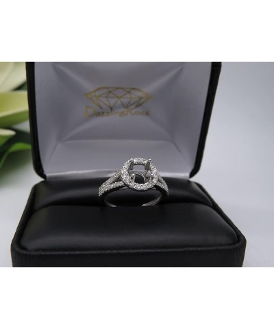 0.45 Carat (ctw) Round White Diamond Split Shank Semi Mount Engagement Ring for Her in 14K Gold 7.5 White Gold $244.75 Rings