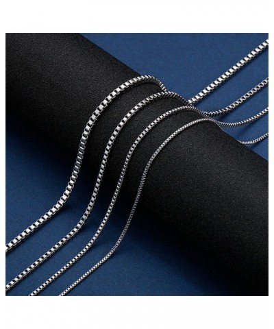 Box Chain Necklace for Men Women Stainless Steel Rock Hip Hop Collarbone Chain Jewelry Width 3mm Gold 55.0 Centimeters $8.83 ...