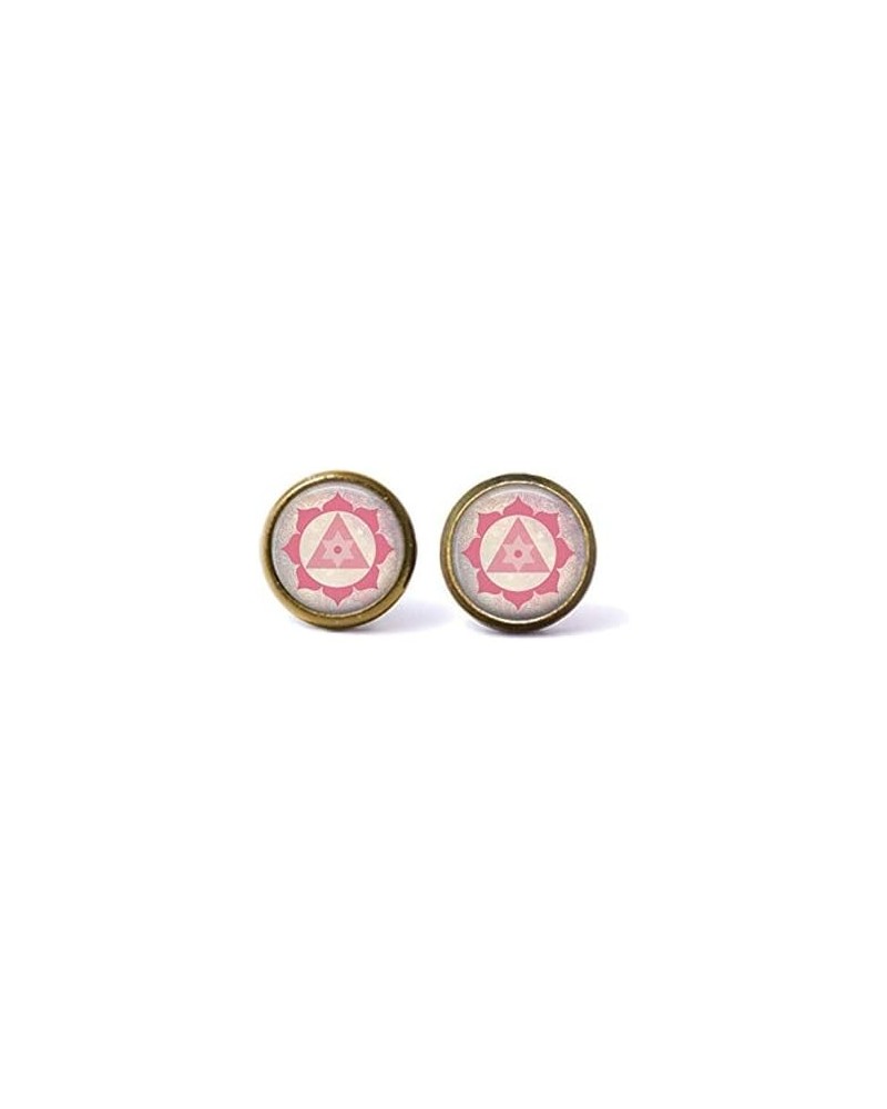 Ganesh Yantra Stud Earrings. Ganesh Earrings, Yantra Jewelry, Boho Jewelry, Pastel Grunge, Mandala Earrings, Watercolor, Pais...