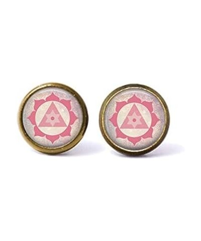 Ganesh Yantra Stud Earrings. Ganesh Earrings, Yantra Jewelry, Boho Jewelry, Pastel Grunge, Mandala Earrings, Watercolor, Pais...