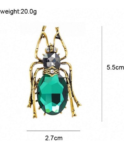 3 Colors Crystal Large Beetle Brooches Women Bug Brooch Pin Insect Brooch Pin Jewelry yellow $10.62 Brooches & Pins