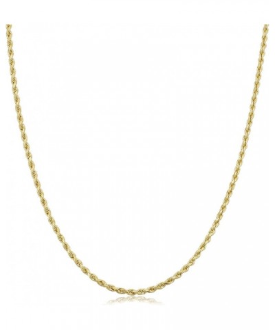 14k Yellow Gold 1.9 mm Rope Chain Necklace (14, 16, 18, 20, 22, 24 or 30 inch) 20.0 Inches $77.40 Necklaces