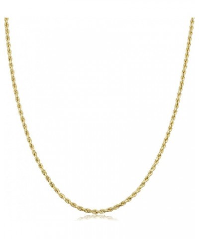 14k Yellow Gold 1.9 mm Rope Chain Necklace (14, 16, 18, 20, 22, 24 or 30 inch) 20.0 Inches $77.40 Necklaces