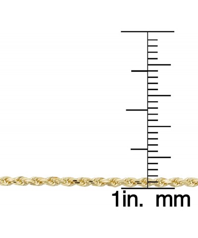 14k Yellow Gold 1.9 mm Rope Chain Necklace (14, 16, 18, 20, 22, 24 or 30 inch) 20.0 Inches $77.40 Necklaces