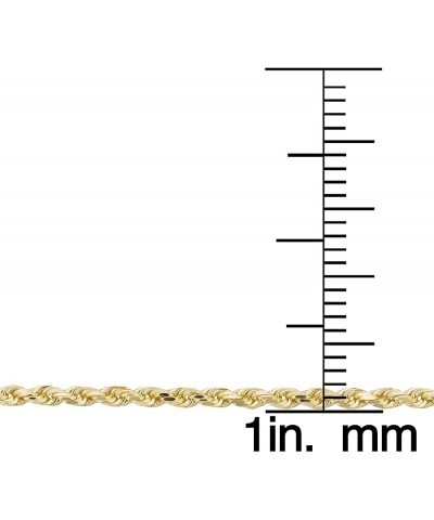 14k Yellow Gold 1.9 mm Rope Chain Necklace (14, 16, 18, 20, 22, 24 or 30 inch) 20.0 Inches $77.40 Necklaces