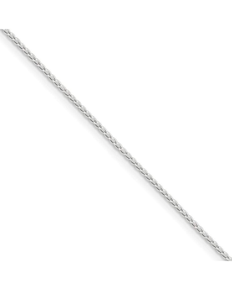 1mm, Sterling Silver Solid Open Curb Chain Necklace 18.0 Inches $16.37 Necklaces