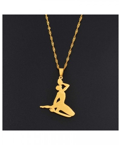 Haiti Pendant Necklace For Women Girls Ayiti Items Gold Color Jewelry Gifts Of Haiti Accessories Neg Maron $9.48 Necklaces