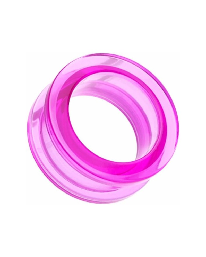 Basic Acrylic Screw-Fit WildKlass Ear Gauge Tunnel Plug (Sold as Pairs) 6 GA Purple $11.12 Body Jewelry