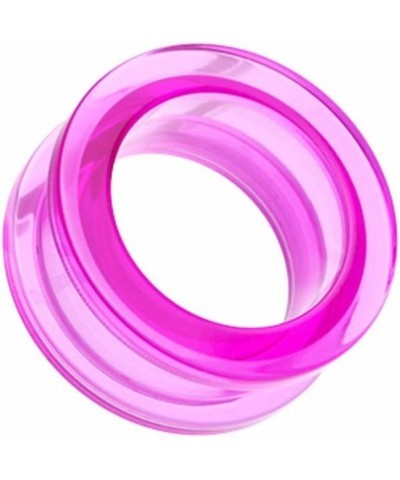 Basic Acrylic Screw-Fit WildKlass Ear Gauge Tunnel Plug (Sold as Pairs) 6 GA Purple $11.12 Body Jewelry