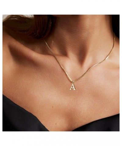 Gold Initial Necklaces for Women, Gold Plated Letter Necklace for Girls, Dainty A-Z Pendant Choker Necklace A-Gold $8.09 Neck...