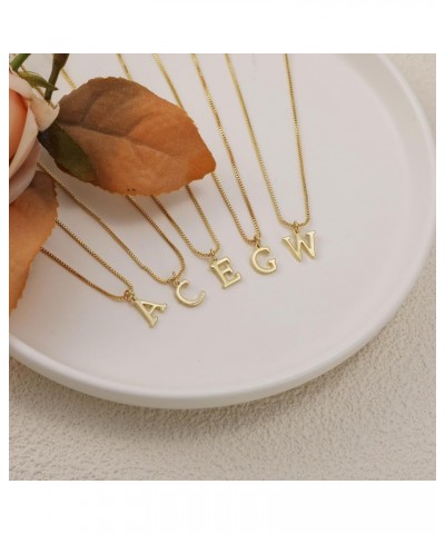 Gold Initial Necklaces for Women, Gold Plated Letter Necklace for Girls, Dainty A-Z Pendant Choker Necklace A-Gold $8.09 Neck...