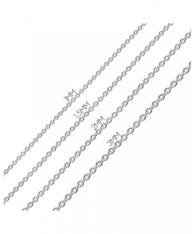 Unisex Thick or Thin Strong Solid 14K Yellow Gold Overlay.925 Sterling Silver Figaro Link Chain Necklace For Men Women 14-24 ...