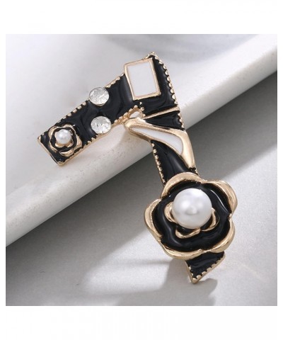 Unique Designed Imitation Pearl Rhinestone Number 7 Brooches Pins Lucky Charms For Women $8.99 Brooches & Pins