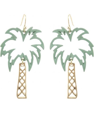 Bohemian Boho Flower Flamingo Palm Tree Cactus Plant Pineapple Drop Dangle Earrings for Women – Rubber Coated - Delicate – Li...