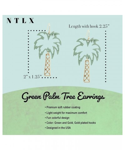 Bohemian Boho Flower Flamingo Palm Tree Cactus Plant Pineapple Drop Dangle Earrings for Women – Rubber Coated - Delicate – Li...