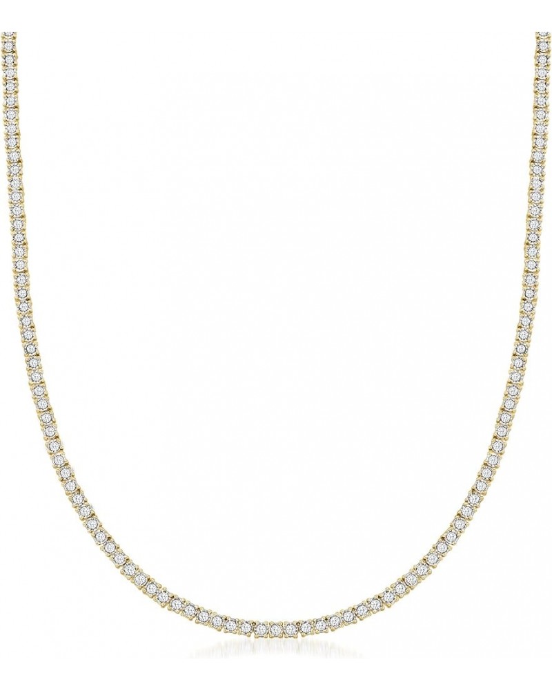 5.00 ct. t.w. Diamond Tennis Necklace in 18kt Gold Over Sterling 16.0 Inches $864.00 Necklaces