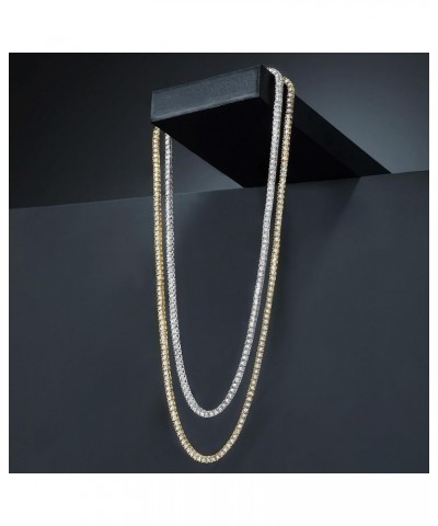 5.00 ct. t.w. Diamond Tennis Necklace in 18kt Gold Over Sterling 16.0 Inches $864.00 Necklaces