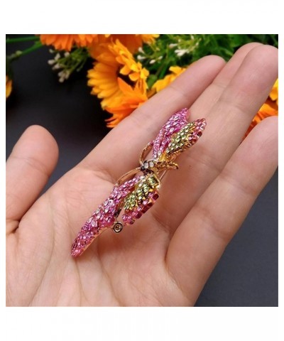 Guoshang Women Large Colorful Butterfly Shaped Brooch Pin Rhinestone Crystal Butterfly Lapel Pin for Coats Jackets Sweaters A...