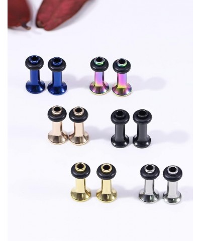 12G 10G 8G 6G 4G 2G 0G 00G 316L Surgical Stainless Steel Ear Gauges Tunnel Plug Earrings Expander Stretcher Piercings Jewelry...