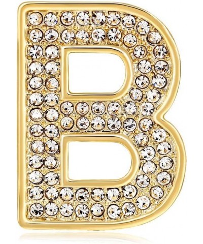 26 Initial Alphabet Letters Charms Monogram Enamel Lapel Badge Brooch Pin (S, Silver Tone) B Gold Tone $9.71 Brooches & Pins