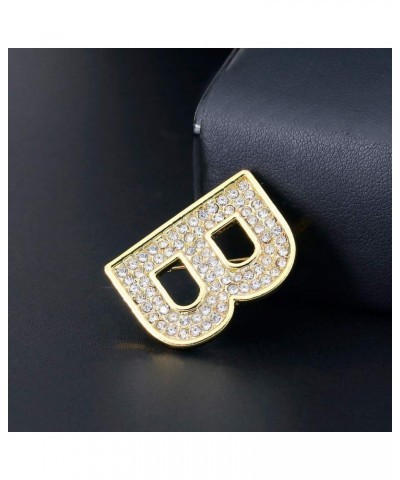 26 Initial Alphabet Letters Charms Monogram Enamel Lapel Badge Brooch Pin (S, Silver Tone) B Gold Tone $9.71 Brooches & Pins