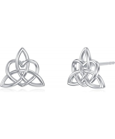 Celtic Knot/Tree of Life/Butterfly/Infinity Heart Stud Earrings Sterling Silver Irish Earrings for Women Girls Celtic Jewelry...