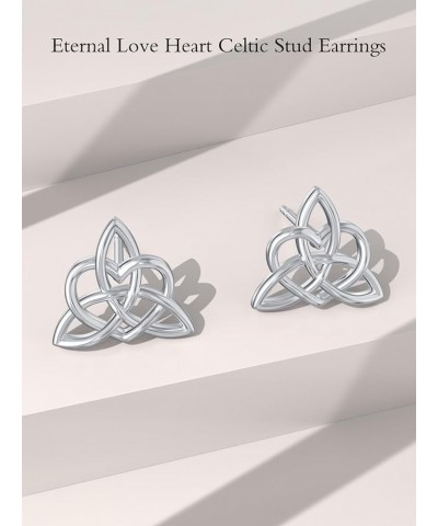 Celtic Knot/Tree of Life/Butterfly/Infinity Heart Stud Earrings Sterling Silver Irish Earrings for Women Girls Celtic Jewelry...